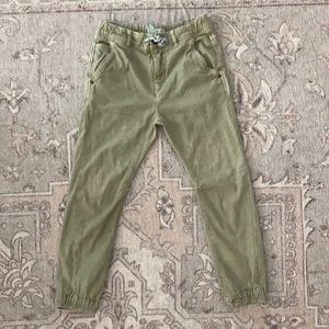 Zara Boys green joggers, size 8